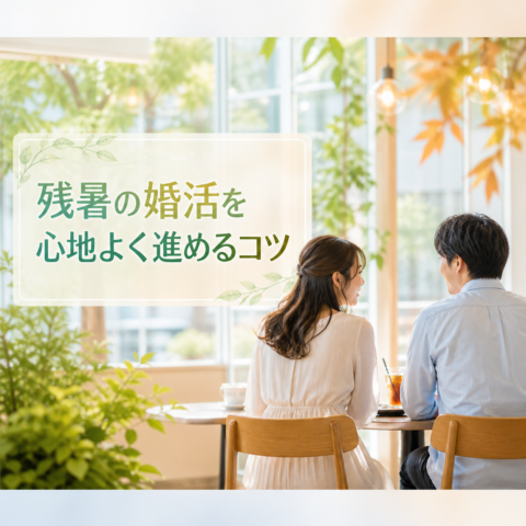 夏の終わり・・厳しい残暑の中で心地よく婚活を進めるコツ🍀